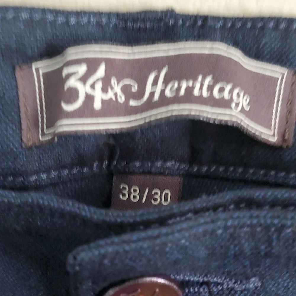 Heritage Dark Blue Mens Denim Look But Soft Material Pants